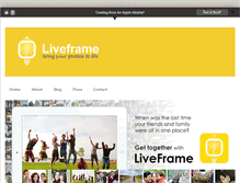 Tablet Screenshot of liveframeapp.com